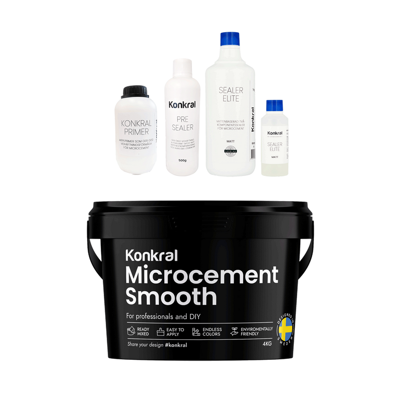 Microcement 4 kvm med Sealer Elite