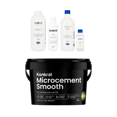 Microcement 10 kvm med Sealer Elite