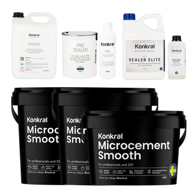 Microcement 50 kvm med Sealer Elite