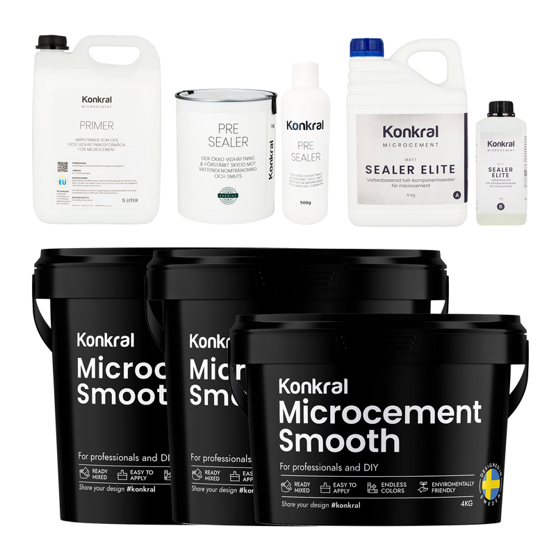 Microcement 50 kvm med Sealer Elite
