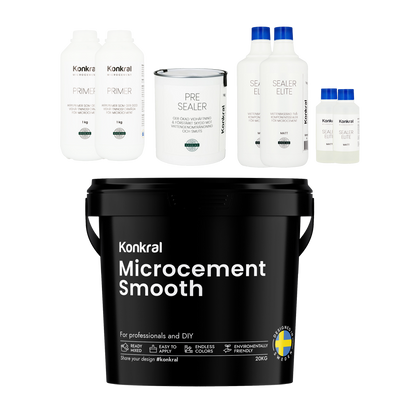 Microcement 20 kvm med Sealer Elite