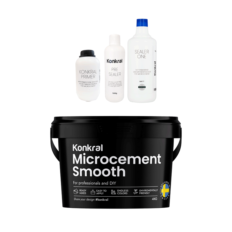 Microcement 4 kvm med Sealer One