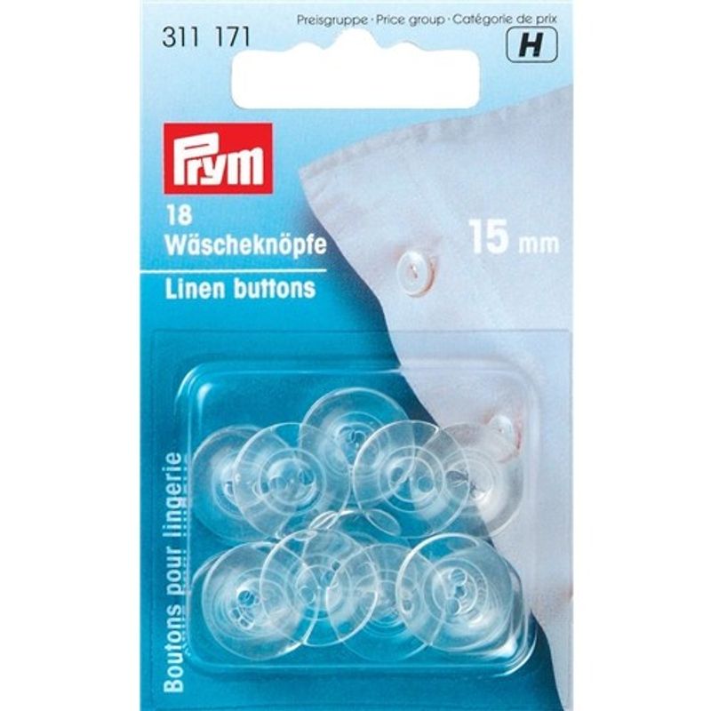 Prym Linneknappar ´Transparent´