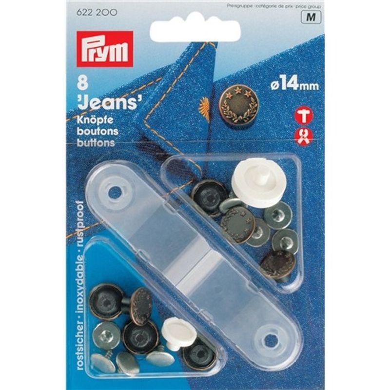 Prym Jeansknappar Kopparfärgad