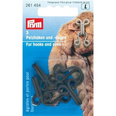Prym Krokar och Öglor till Pälsar, Brun