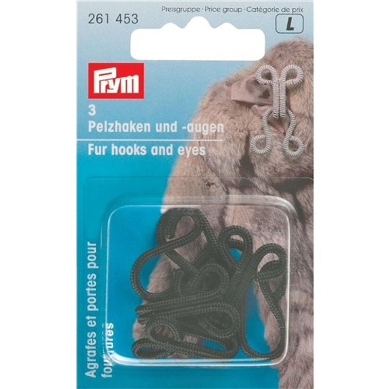 Prym Krokar och Öglor till Pälsar, Svarta