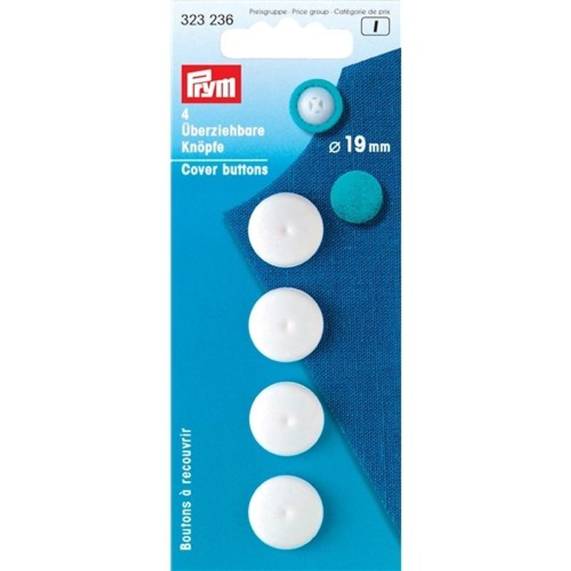 Prym Cover Knappar Plast 19 mm