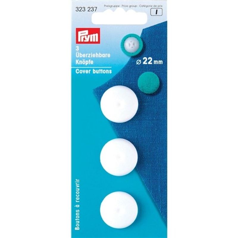 Prym Cover Knappar Plast 22 mm