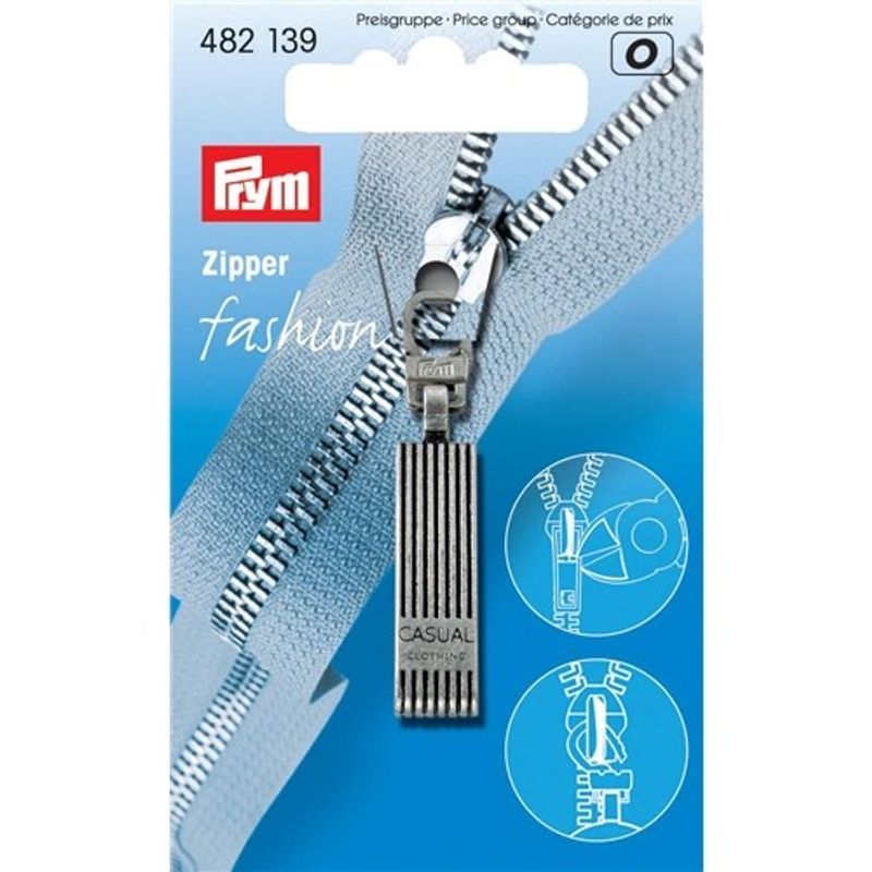 Prym Dragkedjehänge Casual Silverfärgad