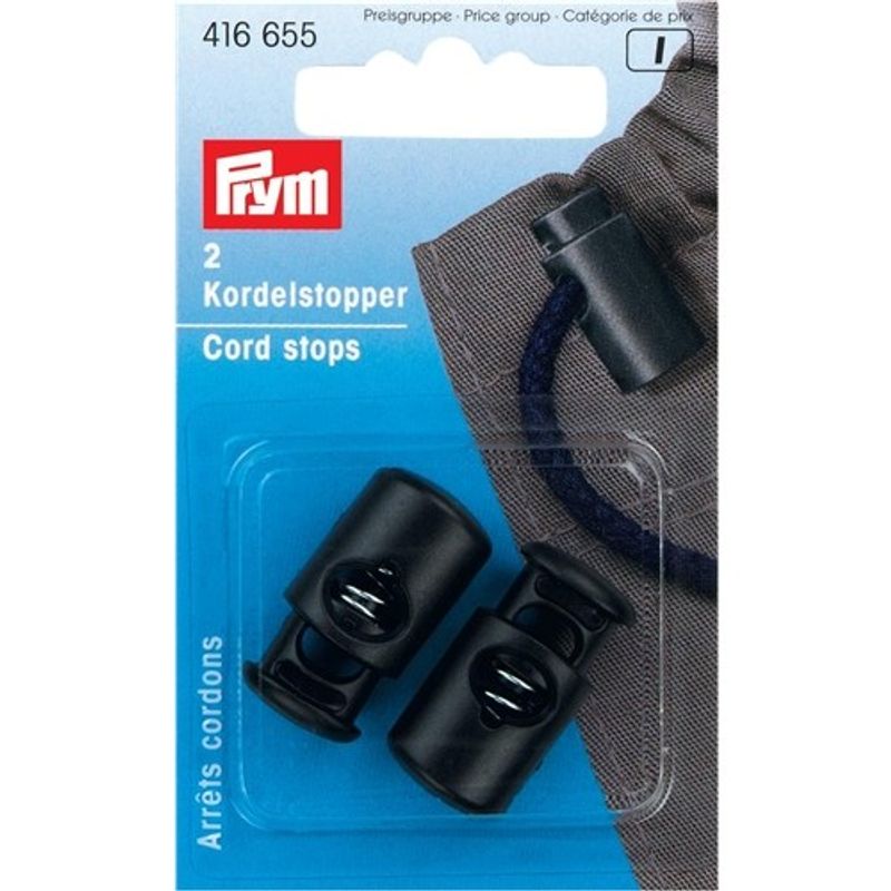Prym Snörstopp Svart Bred