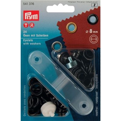 Prym Öljetter 8 mm insida, med bricka