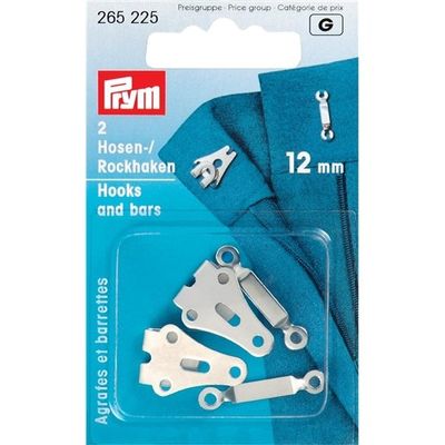 Prym Byx- och kjolkrokar 9,5 mm, Svart