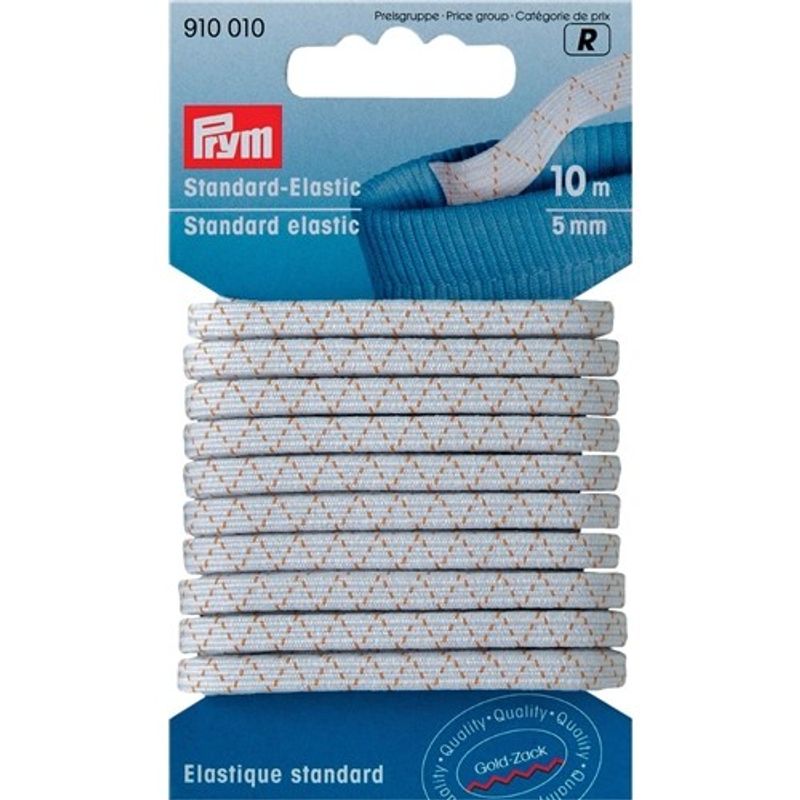 Resårband med sick-sackmönster 5 mm x 10 m