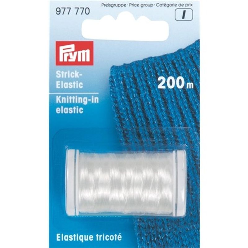 Elastisk tråd för stickning