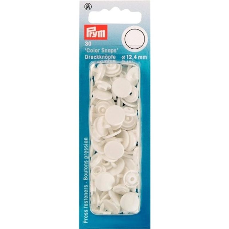 Plasttryckknappar - Color snaps Ø12,4 mm ljus röd 30 st