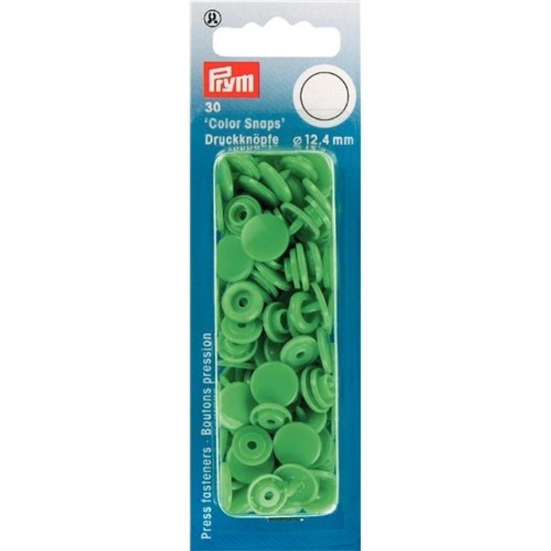 Plasttryckknappar - Color snaps Ø12,4 mm ljus röd 30 st