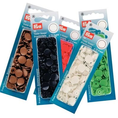 Plasttryckknappar - Color snaps Ø12,4 mm ljus röd 30 st