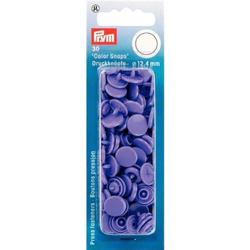 Plasttryckknappar - Color snaps Ø12,4 mm ljus röd 30 st