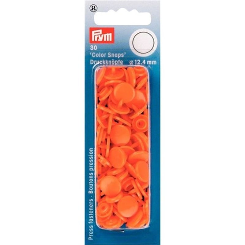 Plasttryckknappar - Color snaps Ø12,4 mm ljus röd 30 st