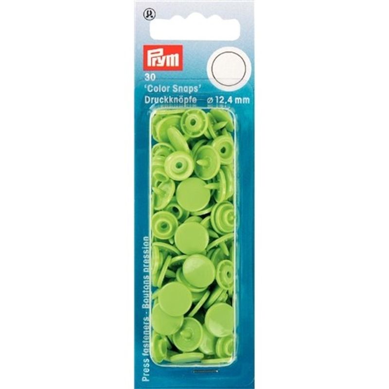 Plasttryckknappar - Color snaps Ø12,4 mm ljus röd 30 st