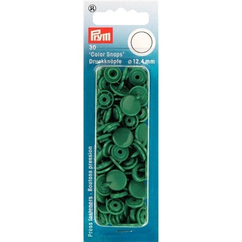 Plasttryckknappar - Color snaps Ø12,4 mm ljus röd 30 st