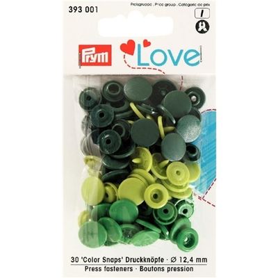 Love Color Snaps blandade blåa 30 st