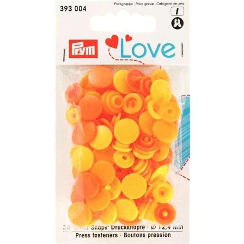 Love Color Snaps blandade blåa 30 st