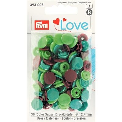 Love Color Snaps blandade blåa 30 st