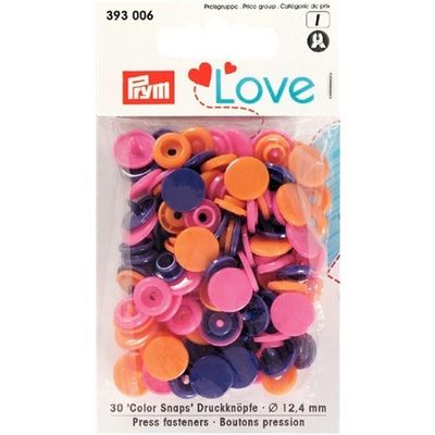Love Color Snaps blandade blåa 30 st