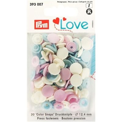 Love Color Snaps blandade blåa 30 st