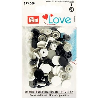 Love Color Snaps blandade blåa 30 st