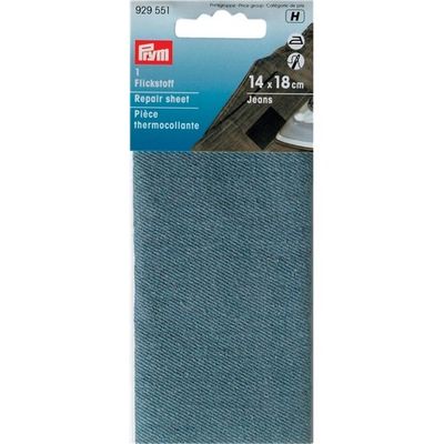 Lagningslappar i denim, Mörkblå