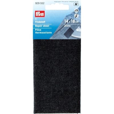 Lagningslappar i denim, Mörkblå
