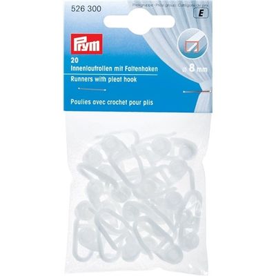 Gardinkrokar 8 mm diameter, 50 st