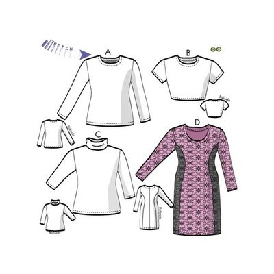 Toppar-klänning Anna för stretchjersey