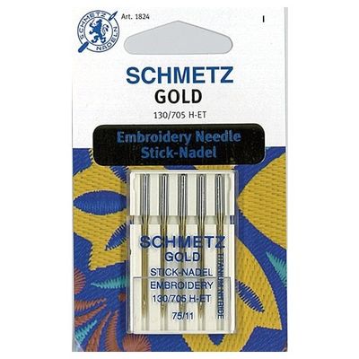 BRODERINÅL GULD, TITAN 75 5-pack SCHMETZ 