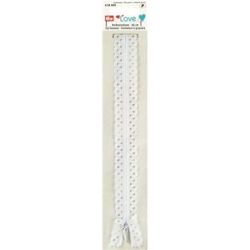 Spetsdragkedja 40 cm