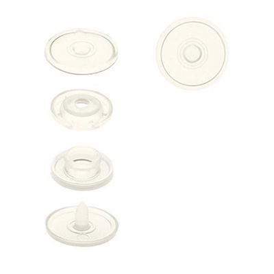 Plasttryckknappar - Color snaps Ø12,4 mm Transparant Blank