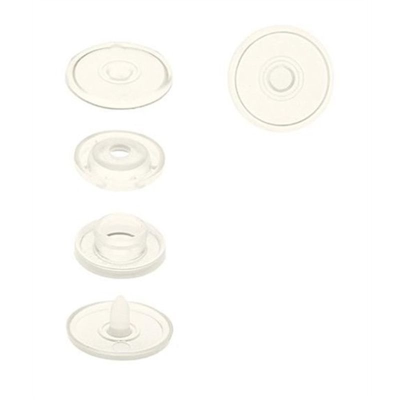 Plasttryckknappar - Color snaps Ø12,4 mm Transparant Blank