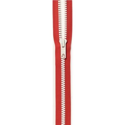 Blixtlås Bicolor 40 cm Röd-vit