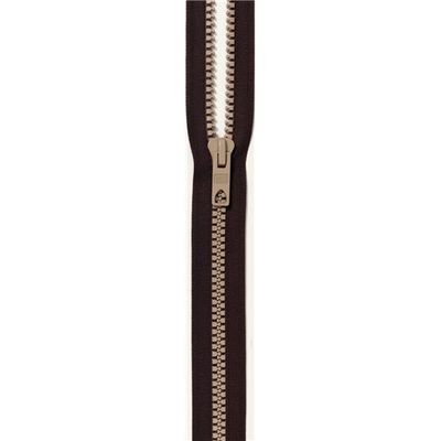 Blixtlås Bicolor 60 cm  Brun-Sand