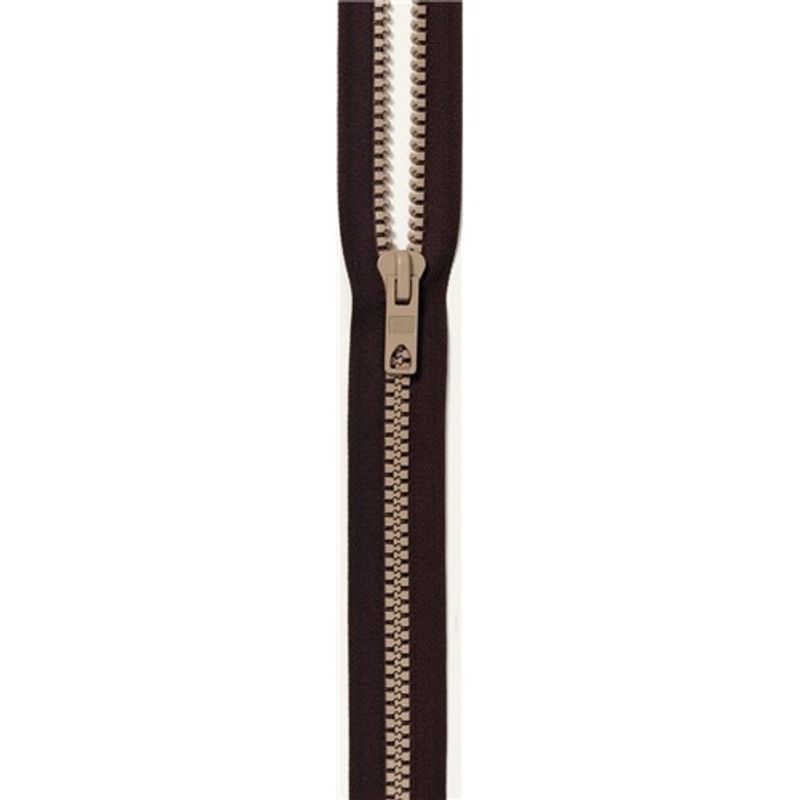 Blixtlås Bicolor 60 cm  Brun-Sand