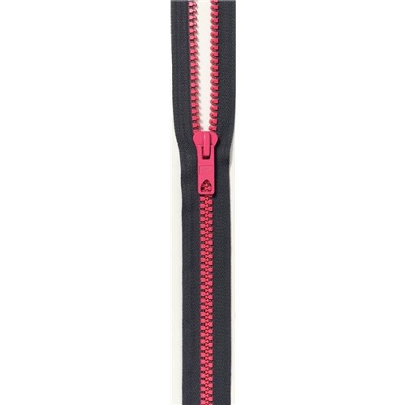 Blixtlås Bicolor 60 cm Grafit-Rosa