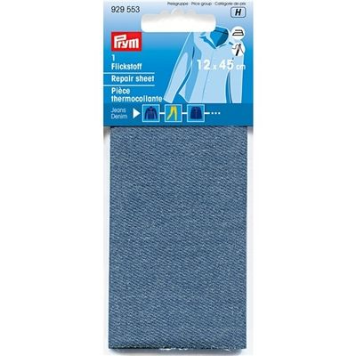 Reparationslapp jeans 12 x 45cm Ljusblå