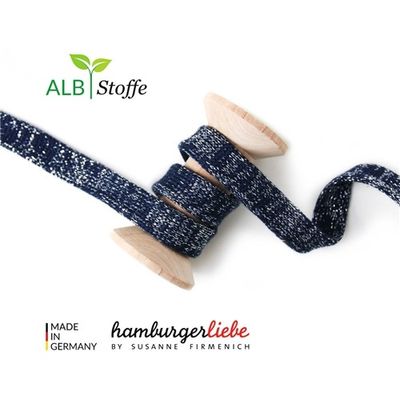 Rundstickade band till Hoddies Glow Blå