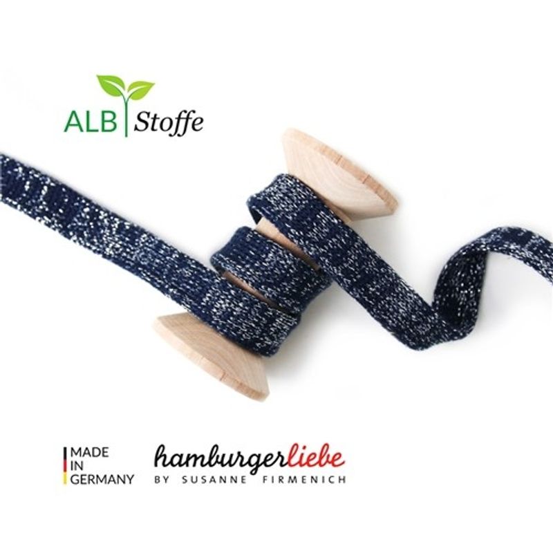 Rundstickade band till Hoddies Glow Blå