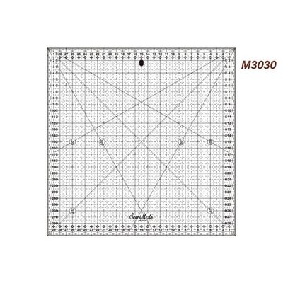 Quilting linjal 30 x 30 cm