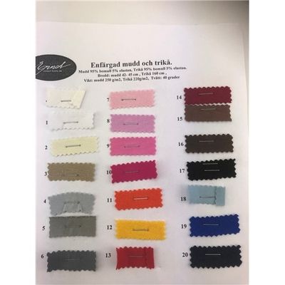 Färgkarta Mudd - Enfärgad Trikå
