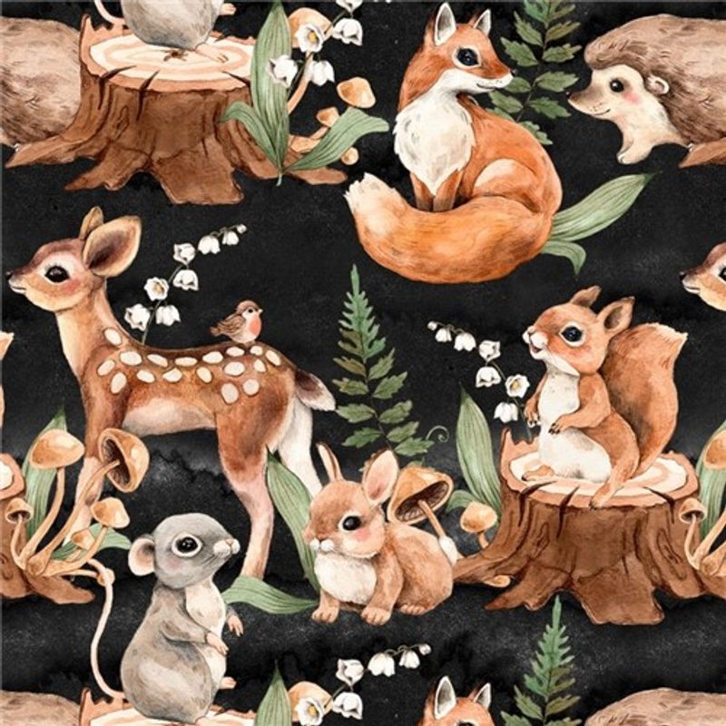 Konvalj, Bambi, Räv svart