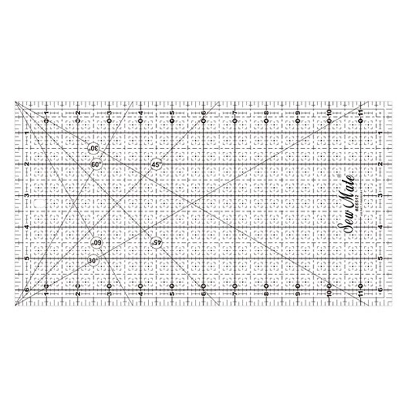 Quilting linjal 6,5´ x 12´ Inch